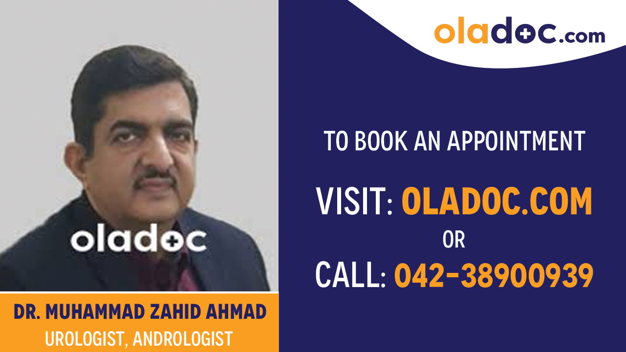 Book appointment with Dr. Muhammad Zahid Ahmad-best  Urologist Lahore